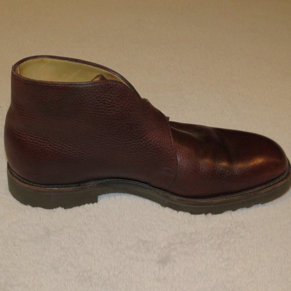 John Lobb Varese Burgundy Grained Leather Monk Chukka Boots 9E main image 4